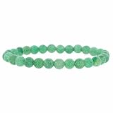 Genuine Aventurine Stone 6mm Bead Beaded Stretch Bracelet