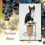 Chihuahua Black/White - Wine Bottle Stopper