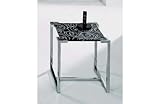 METRO STYLISH PATTERN BLACK GLASS & CHROME END TABLE 31JmhGfZkrL. SL160