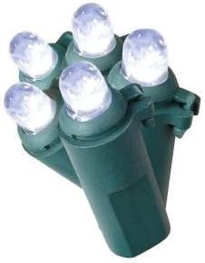 LED Cool White Indoor/Outdoor Christmas Lights,100 Bulbs and 33ft (2x 50 Pack)