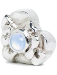 Novobeads October Birthstone Silver w/ Gemstones Charm Bead - Made in USA w imported materials - Fits all major bead bracelets