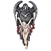 medieval grim reaper end of time clock with fair maiden