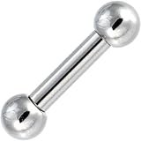 4 Gauge STEEL BARBELL Tongue Ring 5/8 Inches 8mm