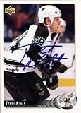 Trent Klatt, Dallas Stars, 1993 Upper Deck Autographed Card