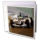 Race Cars - Formula - Greeting Cards-12 Greeting Cards with envelopes