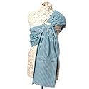 Maya Wrap Lightly Padded Baby Sling in Aqua Stripe - Large
