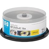 HP DVD+R 16X LIGHTSCRIBE 25PK CAKE BOX NIC