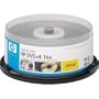 25PK DVD+R 16X CAKE BOX LIGHTSCRIBE HP BRANDED
