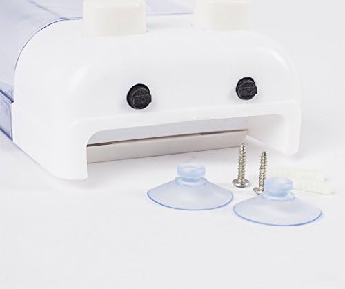 Honory99 Double Sucker Soap Shampoo Dispenser Lotion Pump Action Wall Mounted Bathroom