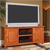 Home Styles Furniture Ponderosa Wood LCD,Plasma TV Stand in Pine