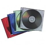 Fellowes 50-Pack Slim Jewel Cases- Colors Holds One CD/DVD And Booklet