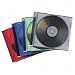Video Games : Fellowes 50-Pack Slim Jewel Cases- Colors Holds One CD/DVD And Booklet