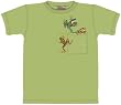 Pocket Leapers T-Shirt 100% Cotton Short Sleeve Kids Frog shirt