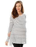 A Pea in the Pod Collection: Vince Long Sleeve Scoop Neck Pocket Tee Maternity T Shirt