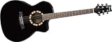 Ibanez A100EBK Ambiance Series Acoustic-Electric Guitar, Black