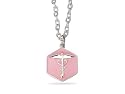 High Blood Pressure Pink Enamel Pendant