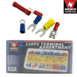 Neiko 330-Piece Solderless Wire Terminal & Connection Assortment Kit