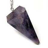 AMETHYST - FACETED Divination PENDULUM - Healing Stone