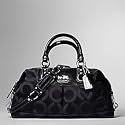 AUTHENTIC COACH MADISON OP ART LARGE SABRINA 12943 (Black)