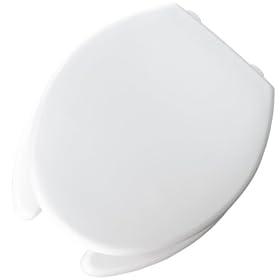 Mayfair 3L2150 Medic-Aid Open Front Less Cover Toilet Seat, Adds 3-Inches Above the Rim, Elongated, White
