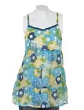 Chiffon Printed V Neck Cami