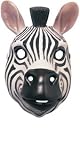Fancy Dress Accessories - Zebra Face Mask With Attached String