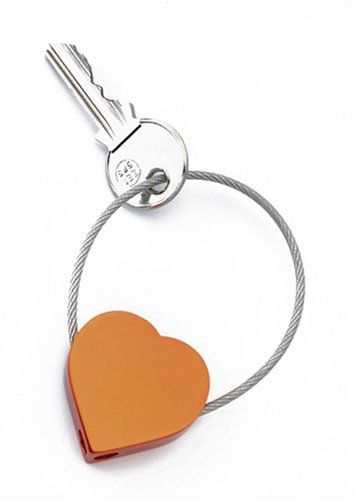 Troika Schlüsselanhänger Heart orange KYR21/OR
