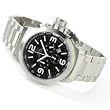 Adee Kaye Men's Russian Diver Style Chronograph Watch Model AK-4021-M14(Black Face)