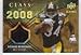 2008 Upper Deck Icons Class of 2008 Jersey Gold #CO12 Rashard Mendenhall - Pittsburgh Steelers (Piece of Authentic Game-Worn Jersey - Serial #d to 75) (Football Cards)
