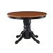 Dining Tables | Round Dining Tables | Oak Dining Tables | Pedestal Dining Tables | Round Dining Room Tables | Oak Tables | Round Tables | Dining Table Styles | Casual Dining Tables | 30 Dining Tables | 48 Dining Tables | Round Pedestal Dining Tables | Round Pedestal Dining Table | Circular Dining Tables - Home Styles Round Pedestal Casual Dining Table in Black and Cottage Oak Finish