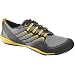Merrell Mens Shoes Trail Glove Grey Yellow Mesh Running Sneakers J85521, Smoke/Adventure Yellow, 11 D(M) US