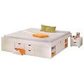 Links 20900180 Funktionsbett "Till" 180 x 200 cm wei� mit rost