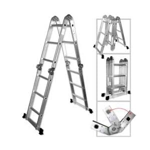 Light Weight Multi-Purpose 12' Aluminum Ladder - 300 LB Capacity