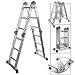 Light Weight Multi-Purpose 12' Aluminum Ladder - 300 LB Capacity