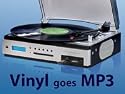 auvisio MP3-Plattenspieler mit Radio, USB- & SD-Steckplatz