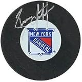 Brian Leetch Signed Steiner Hockey Puck-Official