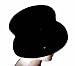 HMS Bell Topper Hat 8 Inch, Black, One Size