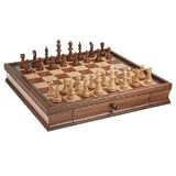 19 Inch Camphor Chess Set with Storage