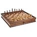 19 Inch Camphor Chess Set with Storage