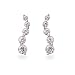 Sparkling Diamond CZ Journey Curve Earrings