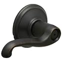 Schlage F40FLA716 Flair Privacy Lever, Aged Bronze