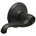 Schlage F40FLA716 Flair Privacy Lever, Aged Bronze