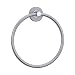 Latitude Towel Ring, Satin/Chrome