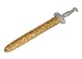 PLASTIC ROMAN SWORD 17INCH LONG, SILVER IN GOLD SCABBARD