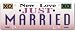 Boutique Title Wave Wedding Stickers: Just Married