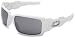 Oakley Men's Oil Drum Lil John Signature Series Iridium Sunglasses,Polished White Frame/Black Lens,one size