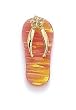 14k Orange Opal Flip-Flop Pendant - JewelryWeb