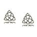 Small Sterling Silver Celtic Knot Stud Earrings 8