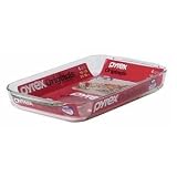 Pyrex Bakeware 4.8 Quart Oblong Baking Dish, Clear