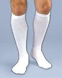 Activa 20-30 mmHg Unisex Knee High Athletic Support Socks Large White